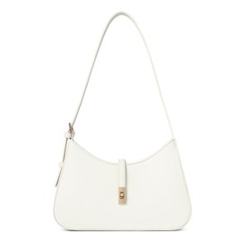 CLUCI Shoulder Bag for Women, Purses for Women, Handbag Hobo Bags Vegan Leather Crossbody Purse with Adjustable Strap White