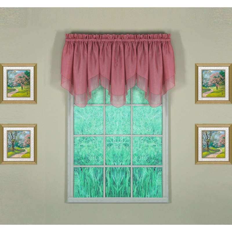 Today's Curtain Emelia Original Voile Ascot 25", Mauve, 40" W