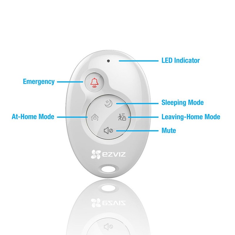 EZVIZ K2 remote control White Press buttons K2, Smart home