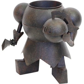 Murataya Sangyo 4840 Flower Vase Metal Armor Planter, 8.7 x 9.4 x 9.1 inches (22 x 24 x 23 cm)