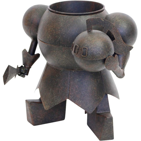 Murataya Sangyo 4840 Flower Vase Metal Armor Planter, 8.7 x