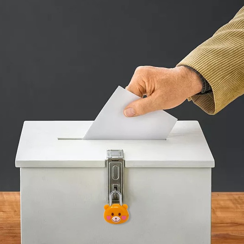 Honbay Cute Cartoon Animal Padlock Mini Brown Bear Padlock Lock