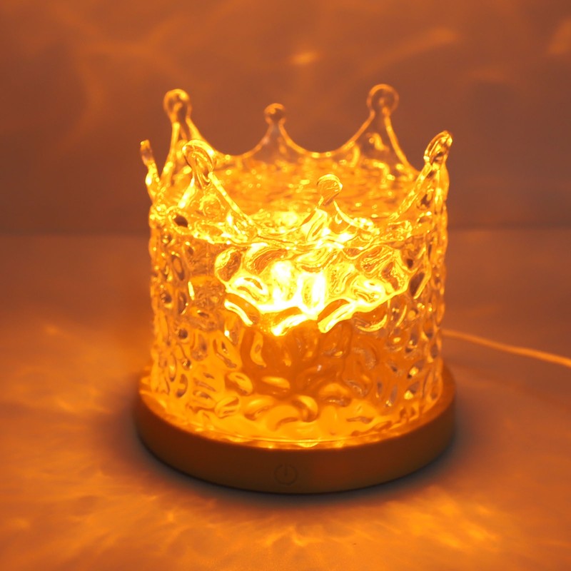 Wave Night Light 3 Colors 1000mAh USB Rechargeable Brightness Adjustable