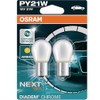 OSRAM DIADEM CHROME PY21W halogen, signallamp, turn signal light, 7507DC-02B,