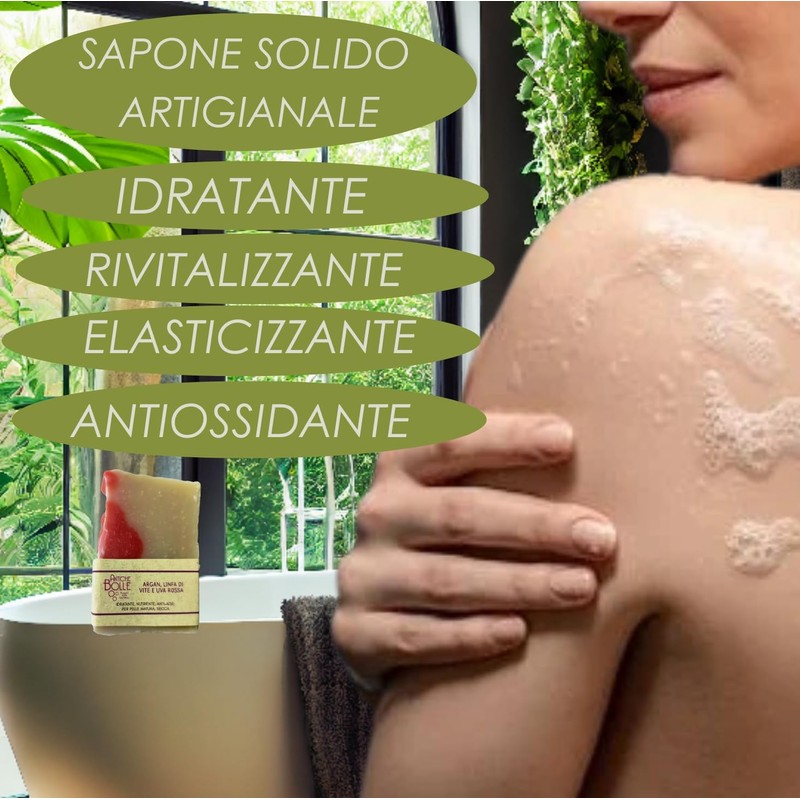 Antiche Bolle - Natural solid soap with olive oil, argan
