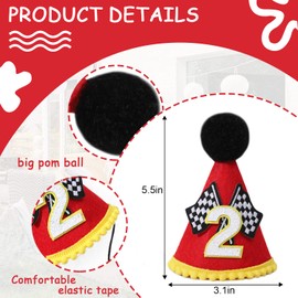 Birthday Decoration Set - Racing Theme Crown, Race Car Crown, Birthday Crown, Party Hat