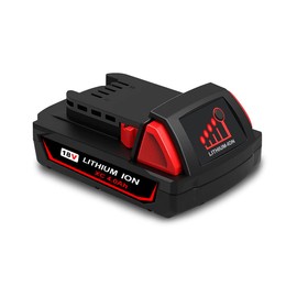 Atcuji 18V 4.0AH 48-11-1820 Compact Battery Pack for 18V 36Wh 2.0 AH 1.5 Ah 3.0 Ah Battery, Compatible with Milwaukee 18V Lithium XC Cordless Power Tools M18 48-11-1820 2.0Ah 3.0Ah 1.5Ah Battery Pack