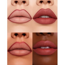 Erinde Lip Stain Marker, Matte Dark Reddish Brown Lip Liner Stain Pen, Highly Pigmented Long-Lasting Wear Transfer-Proof Lip Liner Contour Lip Tint Waterproof Lipstain, 06