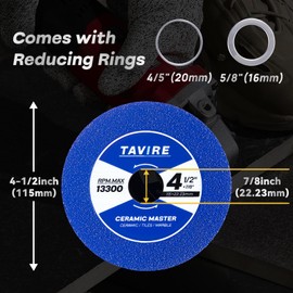 4.5" Diamond Saw Blades for Angle Grinder, 3Pcs Tile Saw Blades for Masonry Concrete Porcelain Tile Ceramic Tile Granite Marble Brick Asphalt, 4-1/2" inch Cutting Wheel, Cutting Blade Disc