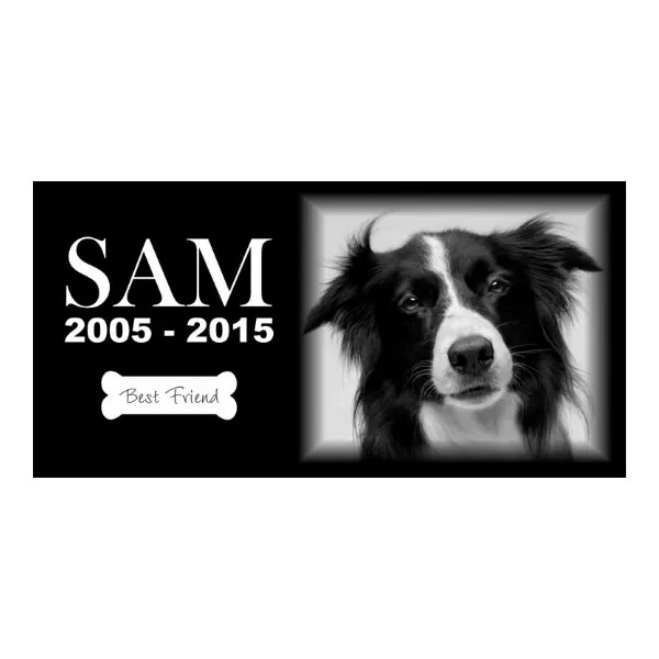 Custom Pet Stone Memorial Grave Marker Granite Plaque Human headstone