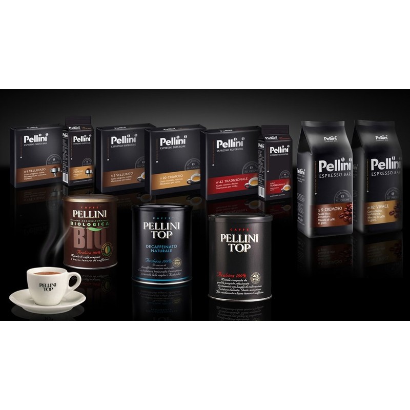 Pellini: "Cremoso" (Creamy) Roasted Ground Coffee for Espresso Machine 8.8