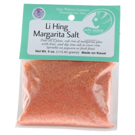 Salty Wahine Gourmet Hawaiian Sea Salts, Li Hing Margarita Salt, 4 Oz Packet