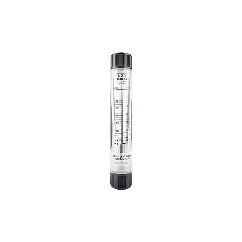 Nxtop Inline Clear Acrylic Water Flowmeter 1PT Dia Threads LZT