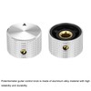 MECCANIXITY 4 Pcs Aluminium Potentiometer Knobs, 1/4" (6.35mm) Universal Volume
