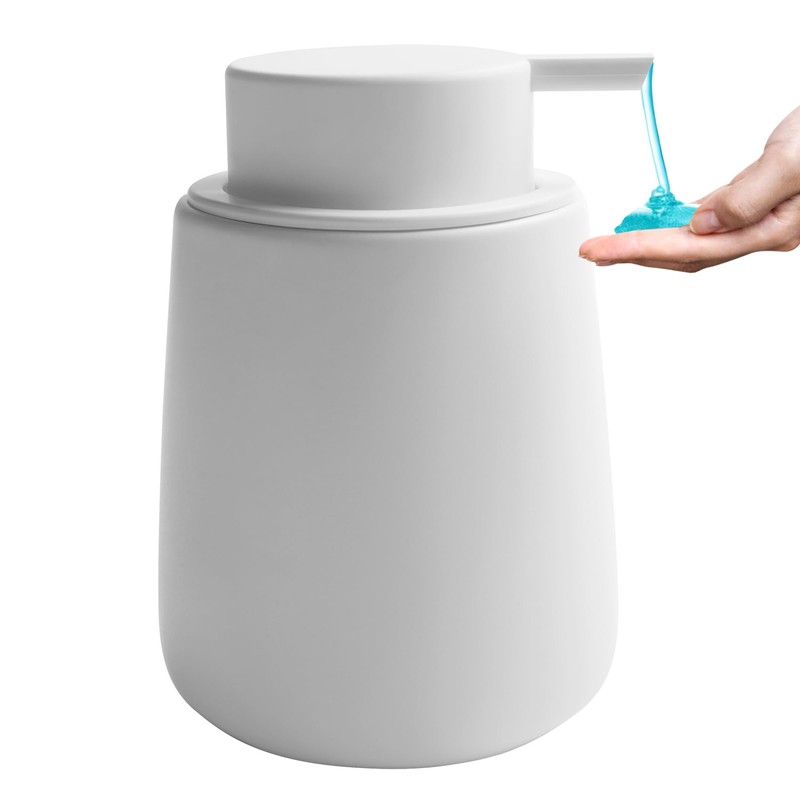 TOOZFO Soap Dispenser Ceramic with Easy-to-Press Pump Hand Lotion Liquid