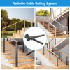 RailinGo 50Pack 1/8" Black Invisible Cable Railing Kit, T316 Stainless