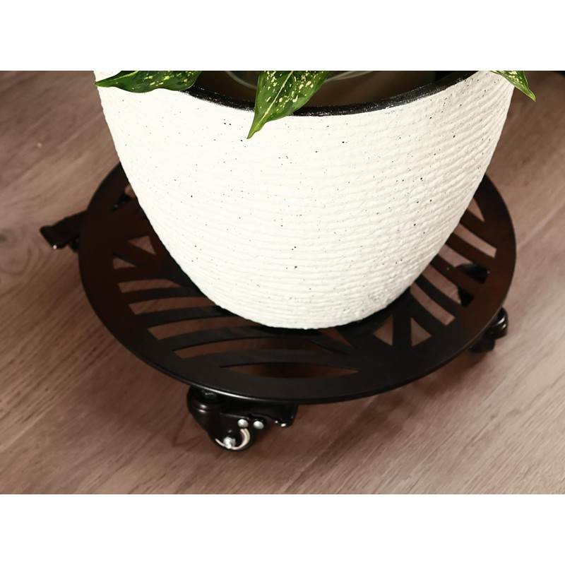 3 Packs Large Metal Plant Caddy with Wheels 13” Heavy-duty