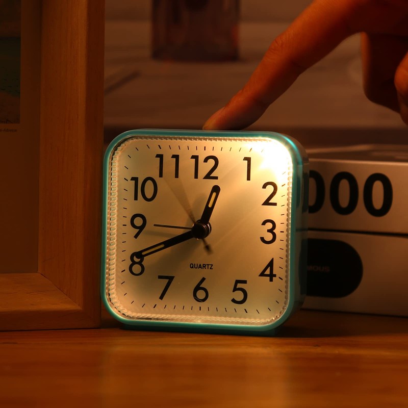 Alarm Clock, Analog Loud Bell Sound, Alarm Backlight, Continuous Second