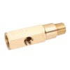 Mini Split Gauge Adapter Oil Pressure Gauge Adapter 0.25NPT Brass
