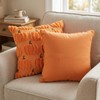 Kxsufwa Autumn Decorations, 2 Pcs 45x45cm Orange Cushion Covers, Halloween
