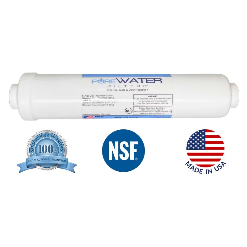 Inline Water Filter Kit for Refrigerators with Ice Makers