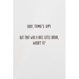 Good Time To Unwind and Let The Worries of Work Slip Away - Cute Funny Happy Boss's Day Greeting Card with Bulldog Dog