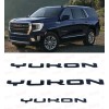 GMC Gloss Black Door Rear Yukon Emblems Letters kit 2021-2024