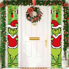 Christmas Banner Door, Christmas Decoration, Pack of 2 Christmas Banners, Door Decoration, Christmas Decoration, Door Decoration Christmas for Hanging, Christmas Door Decoration for Christmas Indoor