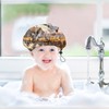 Zewurtuw Kid Small Shower Cap Adjustable Reusable Double Waterproof Layer