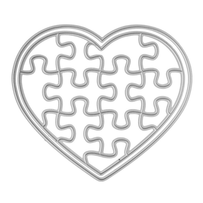 Ideen mit Herz Heart & Puzzle Heart Cutting Dies Set