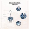 DAYLINLOVE Lotus Flower Earrings 925 Sterling Sliver Abalone Shell Lotus