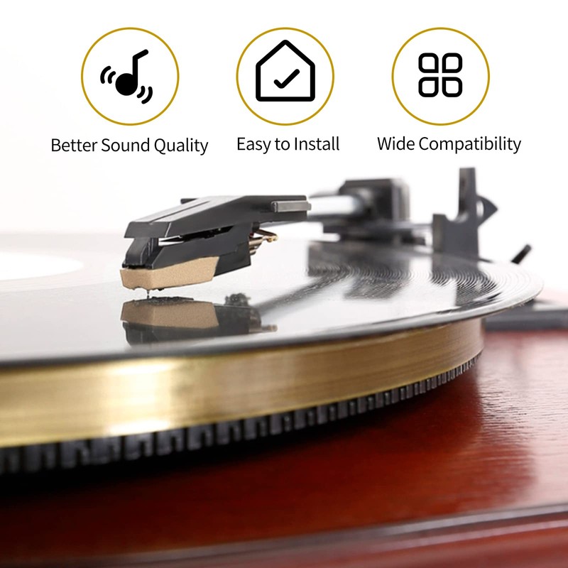 Record Player Needle, Upgraded Record Player Cartridge with Diamond Stylus