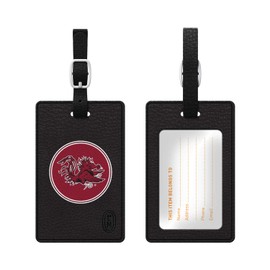 OTM Essentials South Carolina University Faux Leather Luggage Tag, Durable Travel Accessories with Adjustable Strap and ID Card, Classic