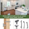 AMLOOPH M4 Door Knobs Cabinet Handles Screws, 12 Pack Kitchen