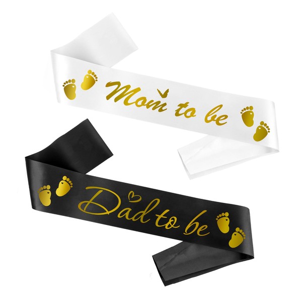 2 pcs Mom To Be Sash dad to be sash