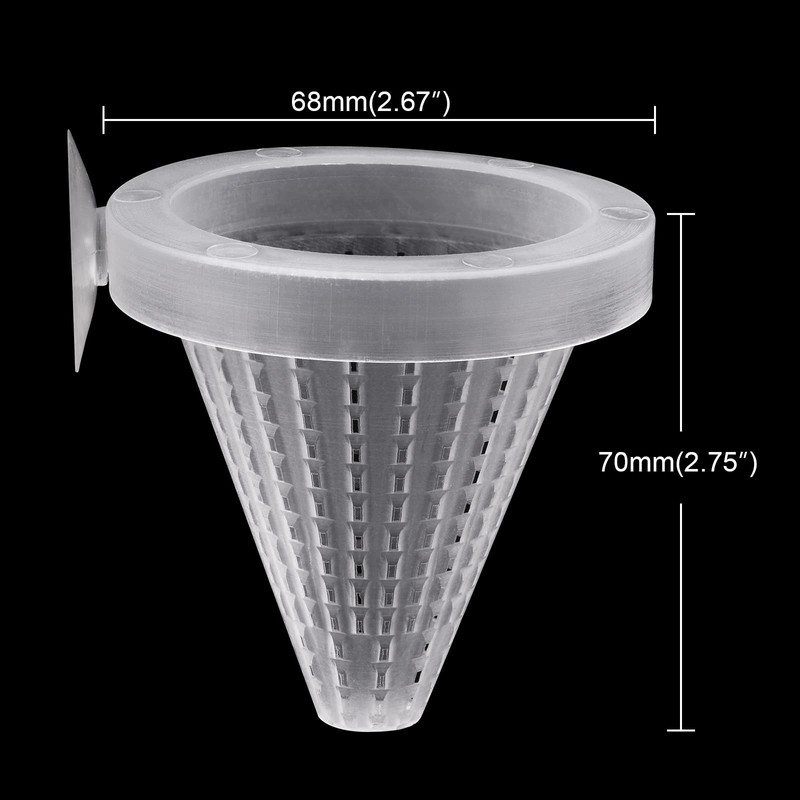 WEAVERBIRD 4PCS Aquarium Nematode Feeder, Live Blood Worm Plastic Cone
