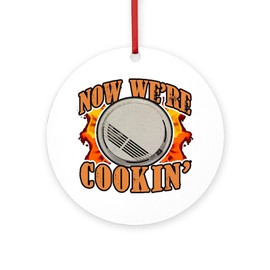 CafePress Smoke Detector Round 4" MDF Holiday Ornament