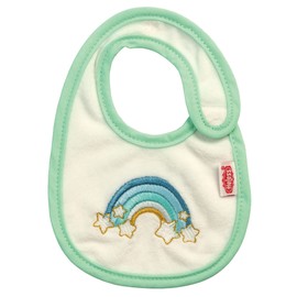 Heless 274 Doll Accessories Bib in Rainbow Design for Dolls and Cuddly Toys of All Sizes