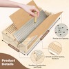 Bookbinding Punching Cradle Set, Includes Dual-Use Piercing Guide and a