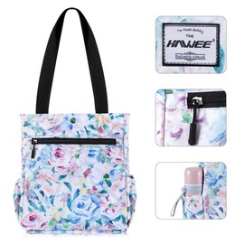 HAWEE Women Tote Bag with Zip Lightweight Ladies Shoulder Bag Large Capacity Casual Shopping Bag Waterproof Top Handle Handbag for Girls for Travel Work School Daily Life Gym Camping Beach