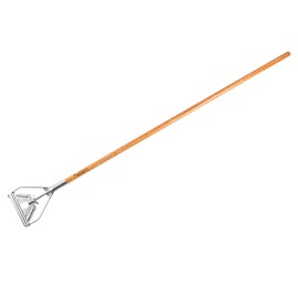 Restaurantware-HANDLE ONLY: Clean Tek Professional 61.02 Inch Mop Handle, 1 Durable Mop Stick - Mop Head Sold Separately, Ergonomic Grip, Wood Mop Handle, For Home And Commercial Use