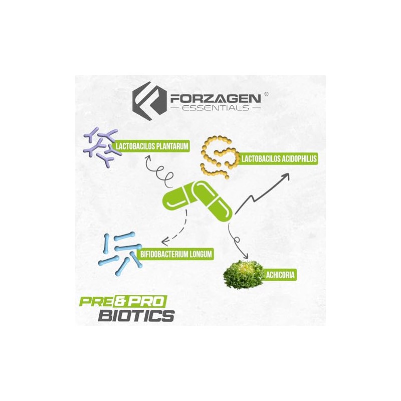Forzagen | Suplemento Alimenticio Pre&Probiotics | Probioticos - 10 Billones