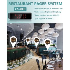 WNKRUN Wireless Call Buttons for Restaurant Pager System (Need to Be Paired with Receiver to Work)