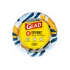 Glad Everyday Disposable Paper Bowls with Scribble Abstract Design -