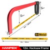 Hanpex 12in. High-Tension Hacksaw Frame with 24 TPI Bi-metal Blade,
