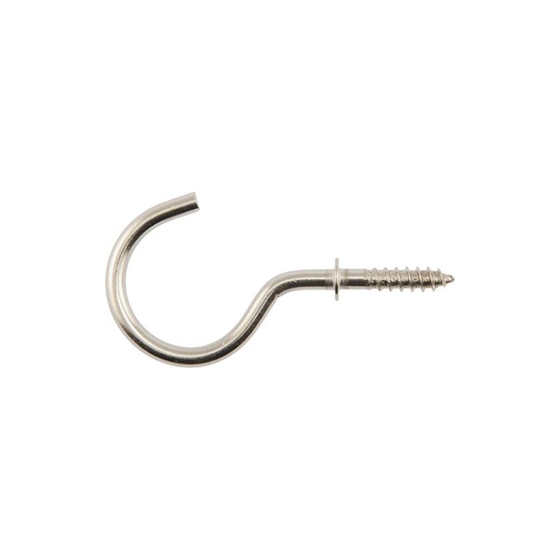 Hardware Essentials 853301 Cup Hook Stainless Steel 1-1/2" - 2