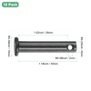 M METERXITY 10-Pack Single Hole Clevis Pins, M6x30mm Carbon Steel