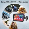 WonVon 6.25 Inch Wireless Motorcycle Carplay GPS Navigation System with