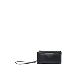 JEN & CO. Kyla RFID Wallet - Women's Vegan Leather Wristlet Purse & Clutch, Credit Card Holder, RFID Safe, Black, Compact