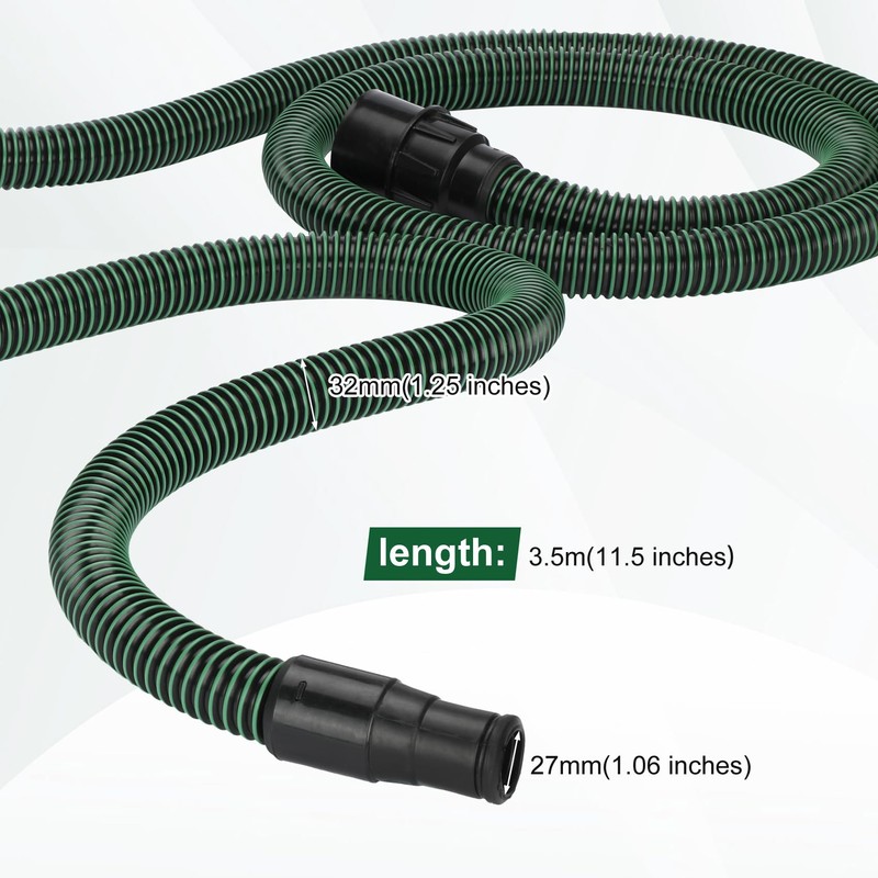 Dust Extractor Hose for Festool Vacuum Suction Hose D27/32x3,5m, Compatible